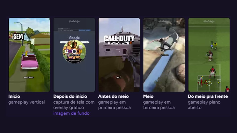 Copiar ideia: a IA tira 6 quadros do vídeo modelo