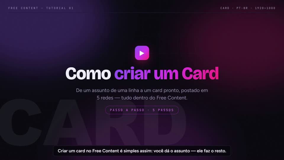 Tutorial do Card