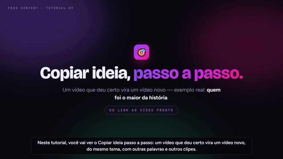 Tutorial do Copiar ideia